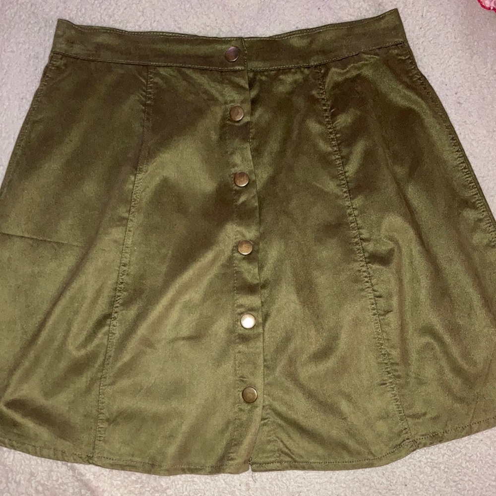 Green skirt